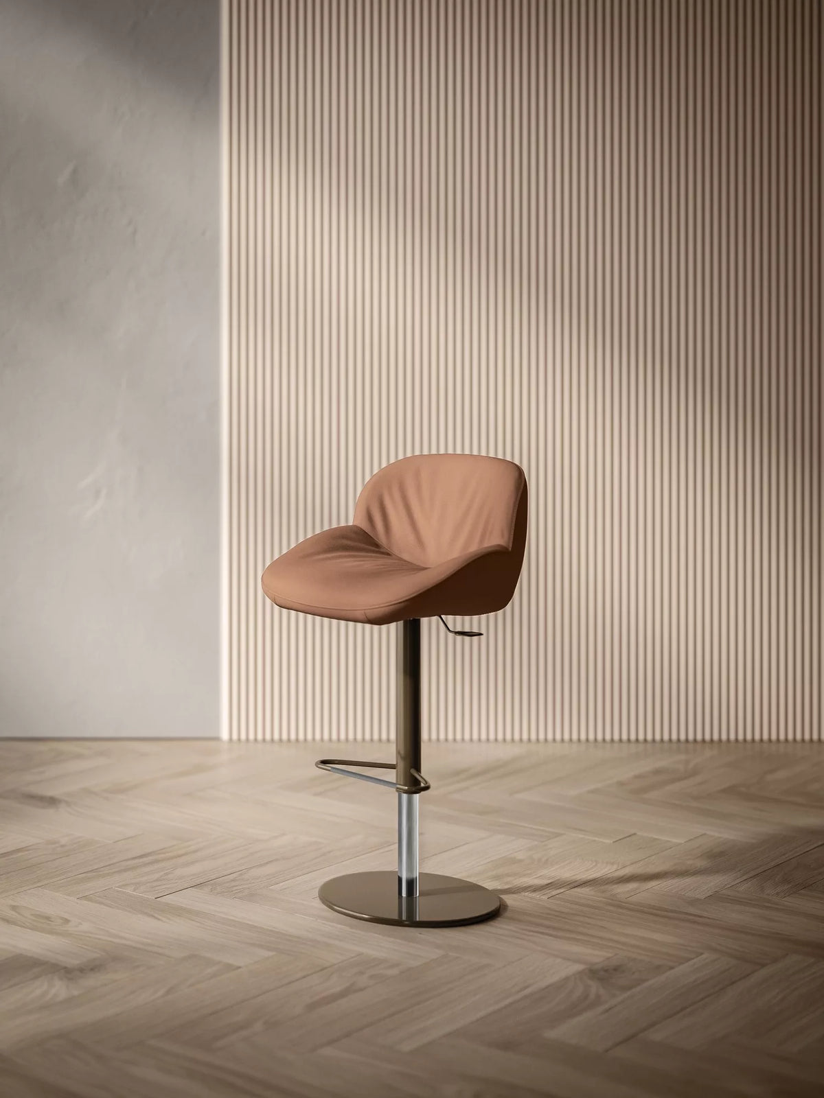 Bontempi Amelie Barstool — manufacturer photograph; AMELIE 34.68 M328 VN06