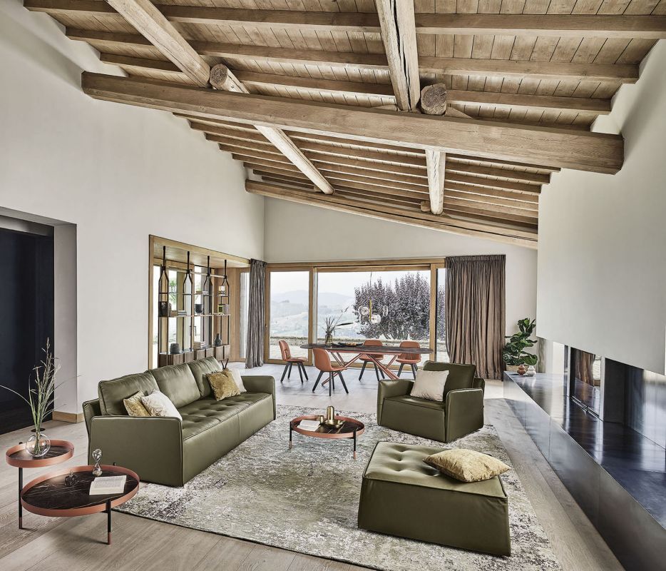 Bontempi Antares Sofa — manufacturer photograph; antares_antd221