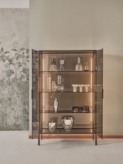 Bontempi Audrey Glass Display Cabinet — manufacturer photograph; Audrey 2