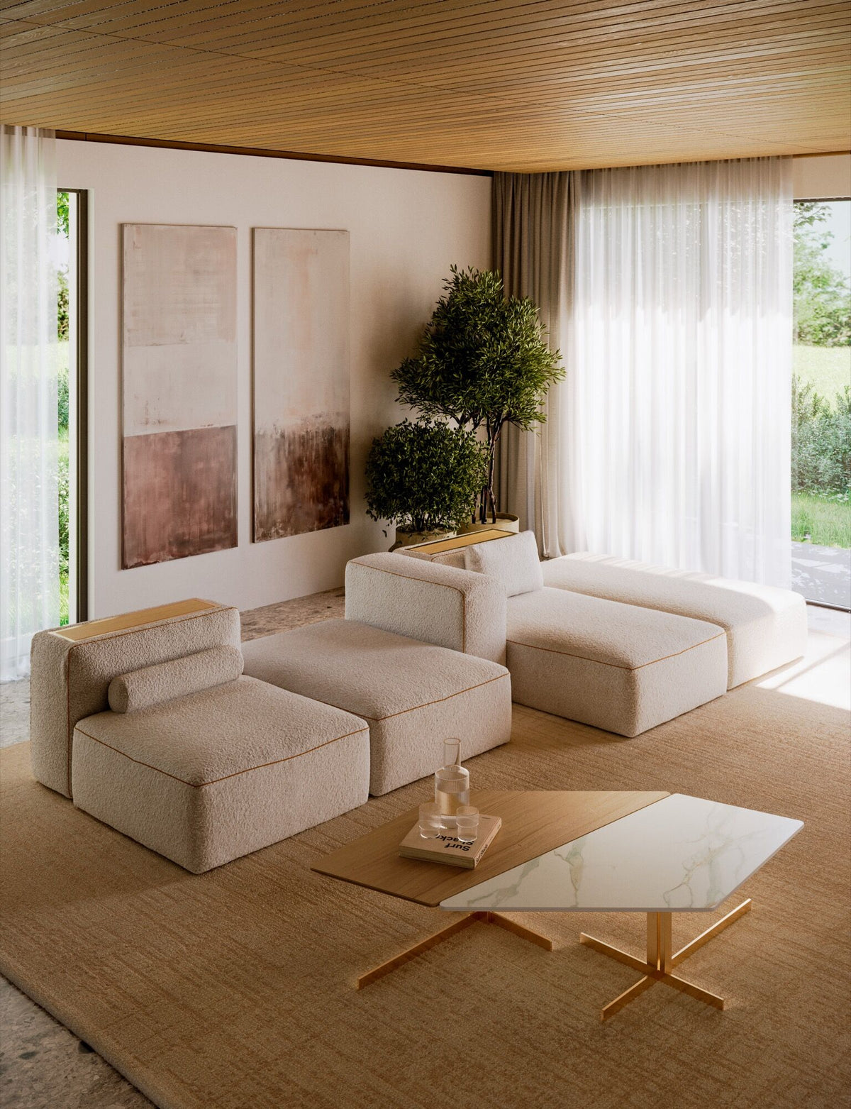 Bontempi Blake Modular Sofa — manufacturer photograph; BLAKE TESO002 M312 L009 BENTO 08.52 M325 L009 BENTO 08.52 M325 L009 2