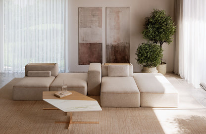 Bontempi Blake Modular Sofa — manufacturer photograph; BLAKE TESO002 M312 L009 BENTO 08.52 M325 L009 BENTO 08.52 M325 L009