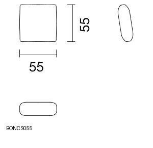 Bontempi Bonnie Sofa Cushion — manufacturer catalogue drawings with article references