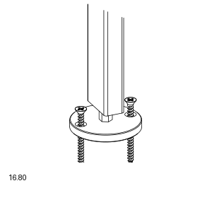 Bontempi Charlotte Optional Foot Set — manufacturer catalogue drawings with article references