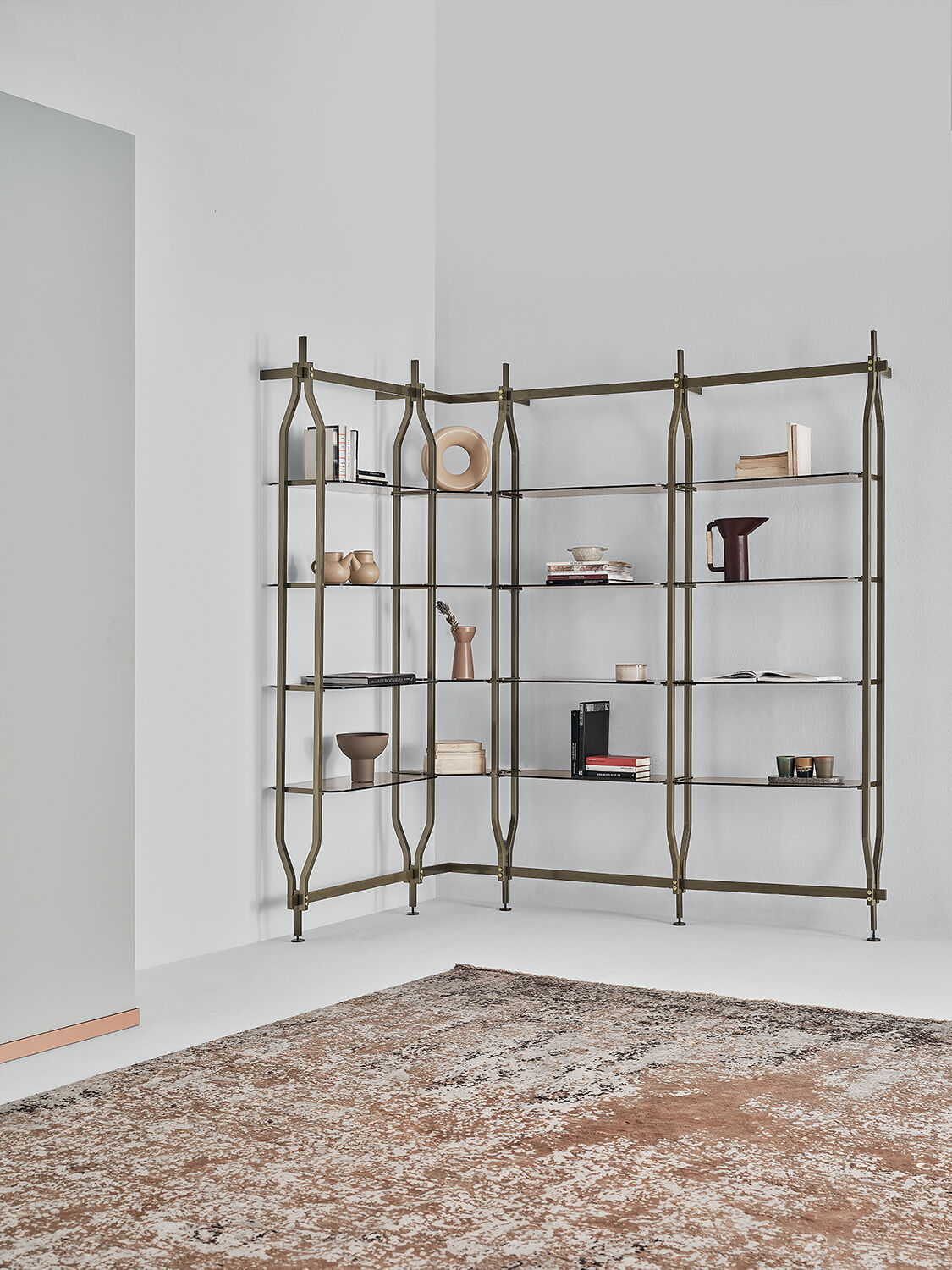 Bontempi Charlotte Bookcase Component — manufacturer photograph; CHARLOTTE_16-92_16-65_M328_M325_16-95_16-76_M328_C159