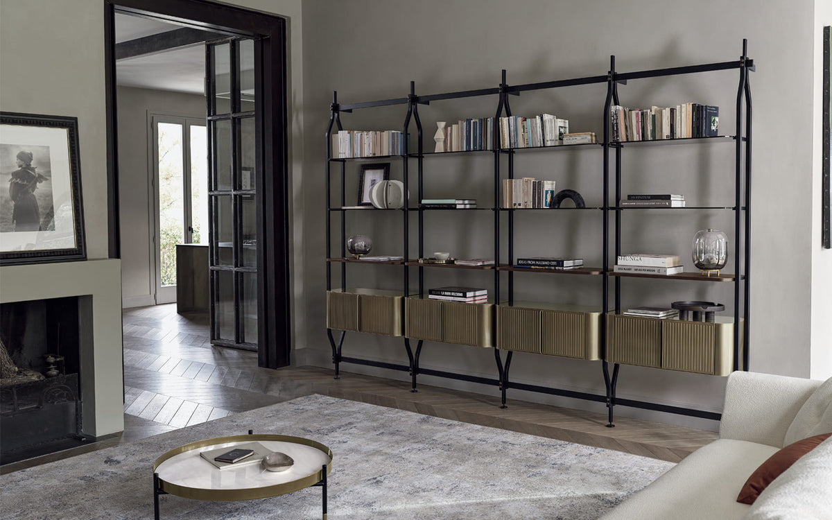 Bontempi Charlotte Storage Unit — manufacturer photograph; CHARLOTTE_16-63M055_M328_RIPIANI_16-76M055_C158_16-78M055_L002_CONTENITORI_16-79M328_BLOW_56-23_56-24M352_V009