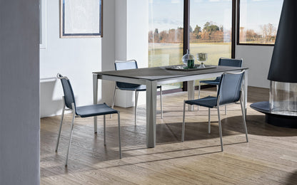 Bontempi Chef Dining Table — manufacturer photograph; CHEF_52-29M097_CR006_L095_SHAPE_34-86M097_Q260
