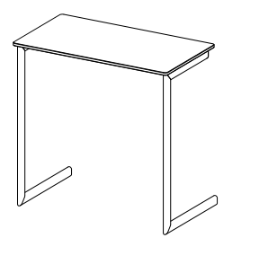 Bontempi Clip Coffee Table — manufacturer catalogue drawing