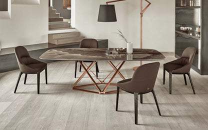 Bontempi Delta Dining Table — manufacturer photograph; DELTA_53-26_M329_M325_CM009_QUEEN_34-38_L110_TKF05-K-CLOE_56-19_M329_M029_TEN01-copia