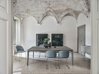 Bontempi Duke Dining Table — manufacturer photograph; DUKE_56-69_M326_CR006A_POLO_34-66R_M326_TL010