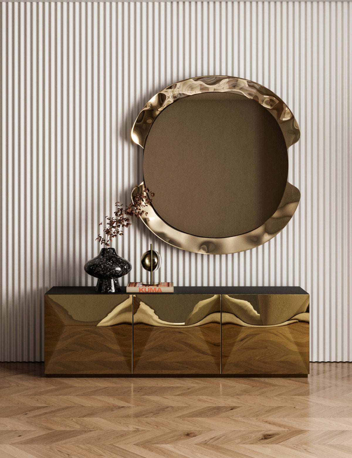 Bontempi Eden Sideboard — manufacturer photograph; EDEN 15.86_L090_C301_M328_PEAK 09.46_C301 copia 2