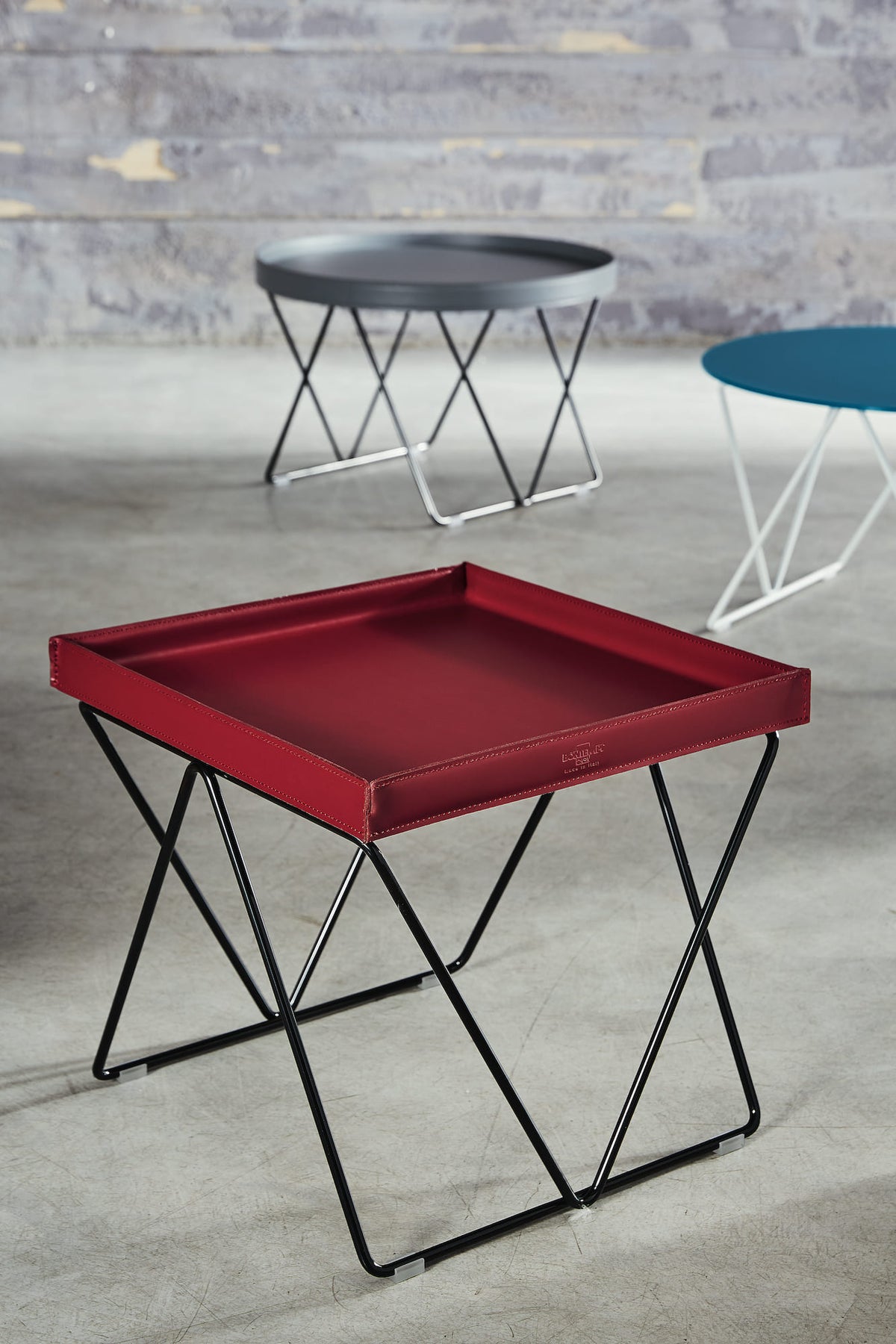 Bontempi Flexus Coffee Table — manufacturer photograph; FLEXUS_07-77M327_Q438&FLEXUS_07-79M326_Q435&FLEXUS_07-79M326_Q435