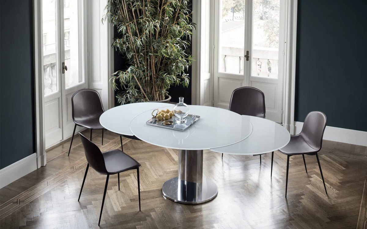Bontempi Giro Dining Table — manufacturer photograph; GIRO_02-40M205_C150_SEVENTY_40-50M307_Q403-1