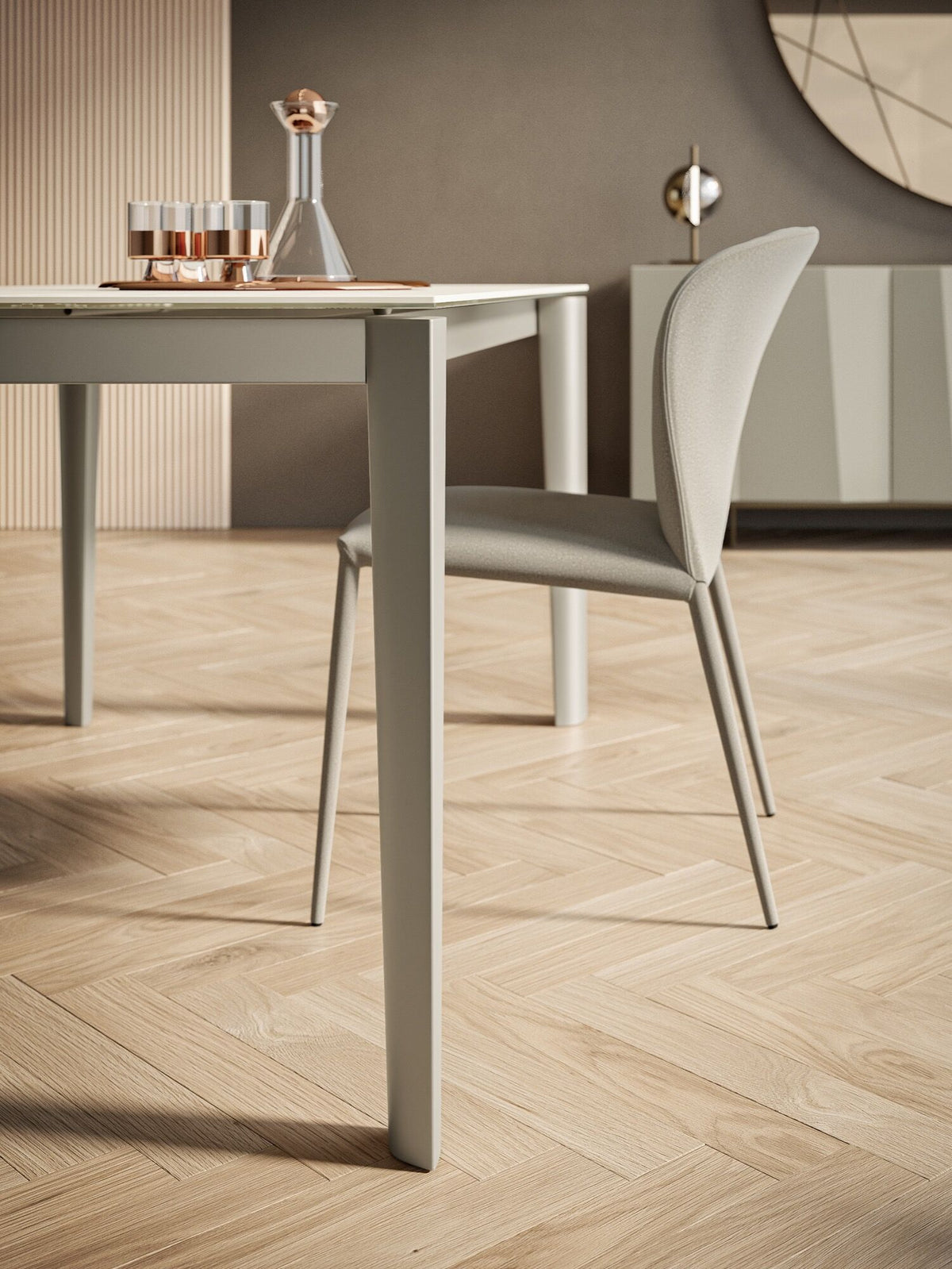 Bontempi Grace Dining Chair — manufacturer photograph; GRACE 40.92 TESU002