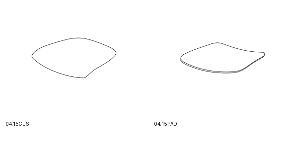 Bontempi Hidra Cushion and Seat Pad — manufacturer catalogue drawings with article references