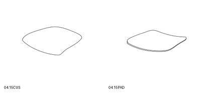 Bontempi Hidra Cushion and Seat Pad — manufacturer catalogue drawings with article references
