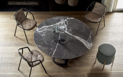 Bontempi Imperial Dining Table — manufacturer photograph; IMPERIAL_52-60M326_M326_CM006A_INES_34-55M326_INES-CUSCINO_34-55CUSPR14_PUFFOSO_PFF000101M325_TKC05