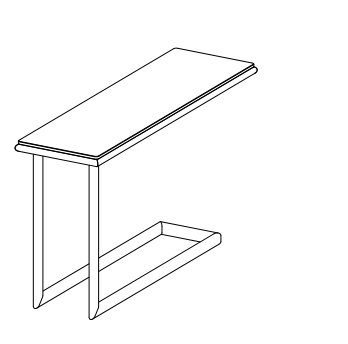 Bontempi Join Coffee Table — manufacturer catalogue drawing