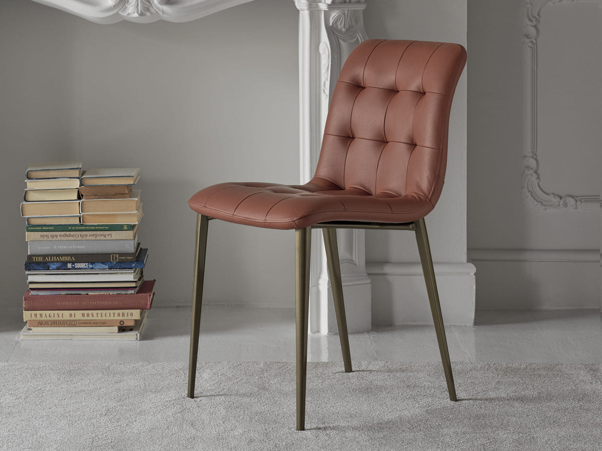 Bontempi Kuga Slim Dining Chair — manufacturer photograph; KUGA_SLIM_40-78M328_PR26-2