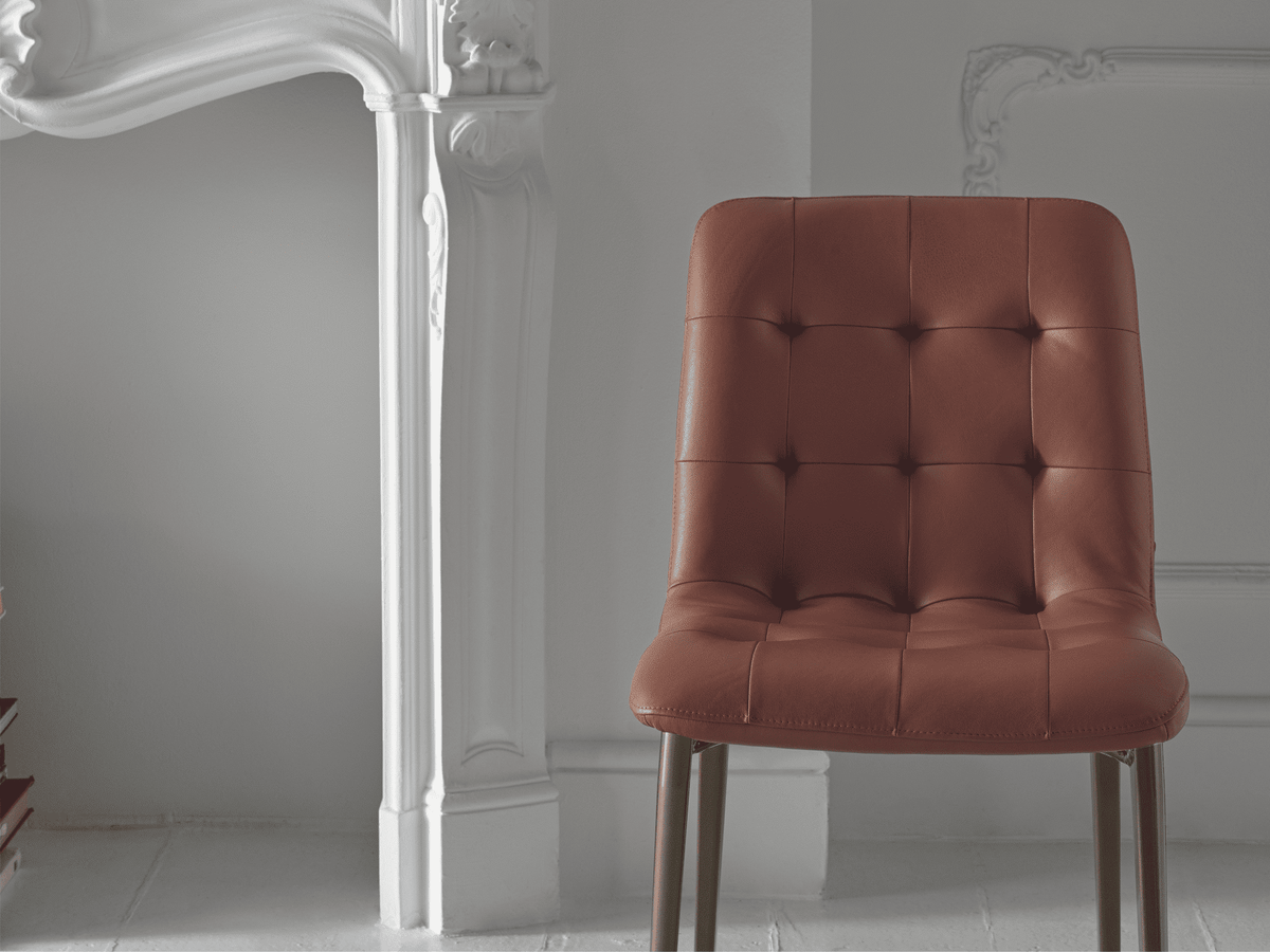 Bontempi Kuga Slim Dining Chair — manufacturer photograph; KUGA_SLIM_40-78M328_PR26