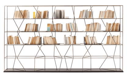 Bontempi Lexington Bookcase Component — manufacturer photograph; LEXINGTON_16-58-M328&LEXINGTON_16-21-Q440_Q435&LEXINGTON_16-20CM003&LEXINGTON_16-59-L090-2