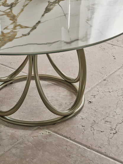Bontempi Louis Dining Table — manufacturer photograph; LOUIS_53-63_M328_M325_CM010