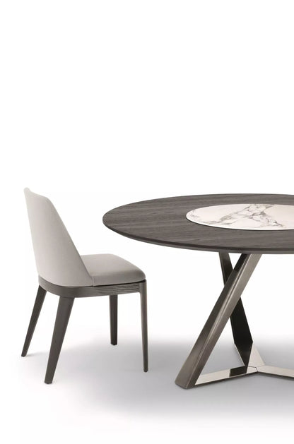 Bontempi Millennium Ring Dining Table — manufacturer photograph; MILLENNIUM_20-91M326_L038_CM003&MARGOT_40-65L110_PR08