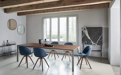 Bontempi Mirage Dining Table — manufacturer photograph; MADISON_15-51SPM326_M328_CM006_MIRAGE_53-08M312_L036_POLO_34-63R_L006_TKC06