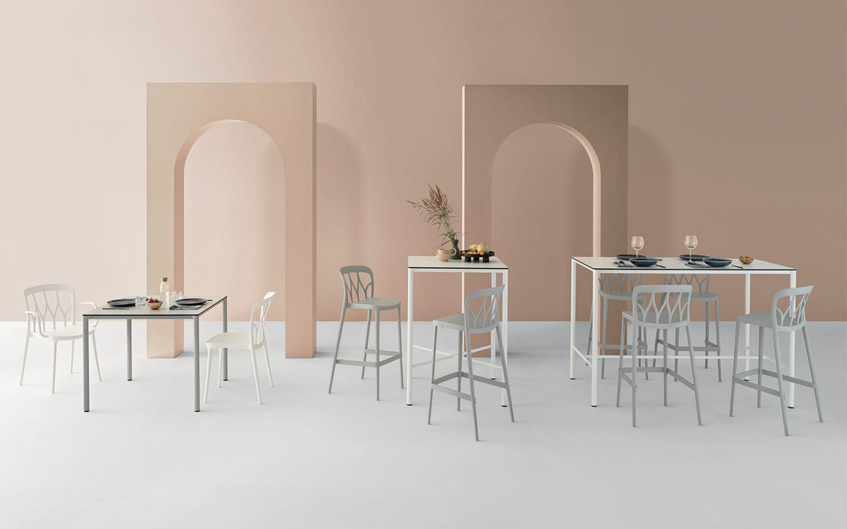 Bontempi Moon Dining Table — manufacturer photograph; MOON_53-11_M097_PS02_MOON_53-18_M306_PS04_MOON_53-21_M306_Z007_MOON_53-22OUT_M306_PS04