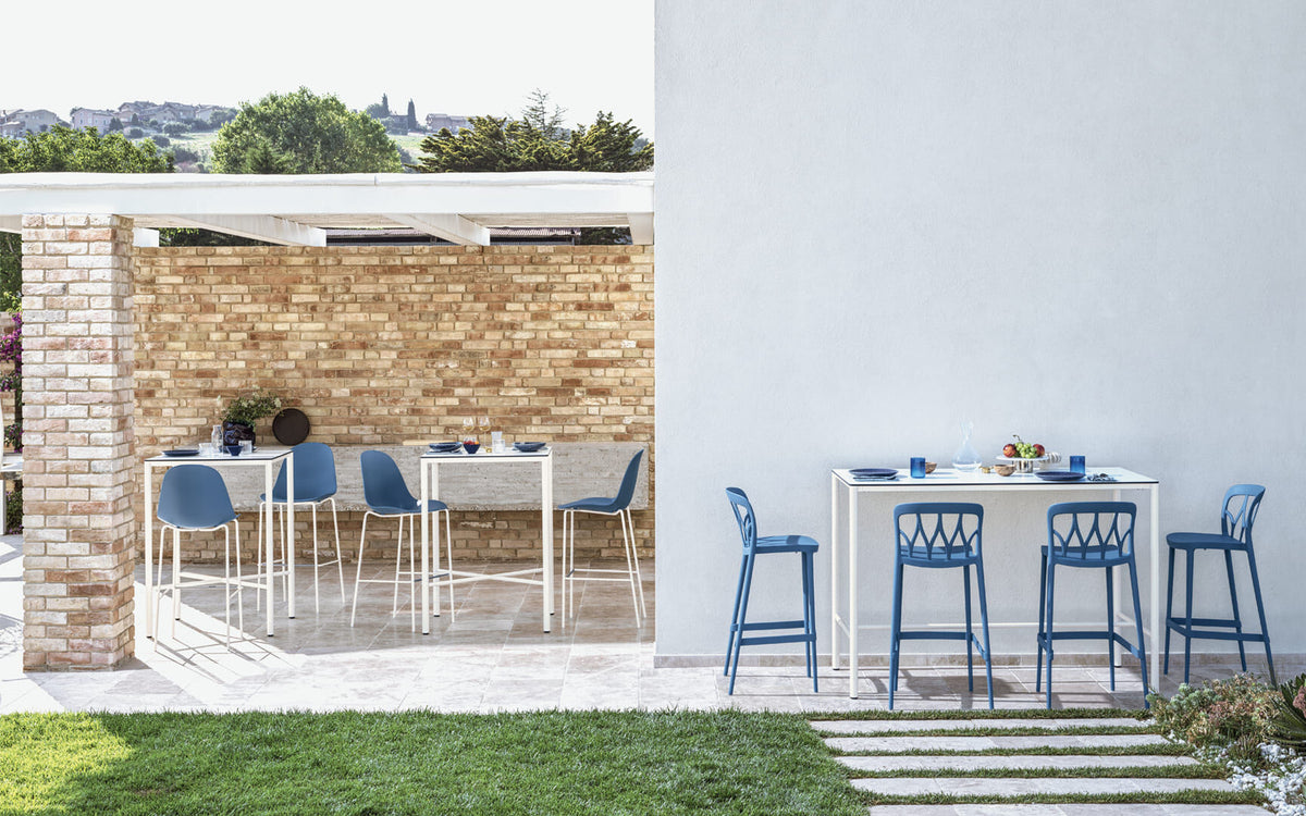 Bontempi Moon Outdoor Table — manufacturer photograph; MOON_53-22OUTM306X_PS04_GALAXY_34-62Z007_MOON_53-18OUTM306X_PS04_MOOD_34-31OUTM306X_Z007