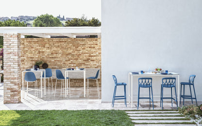 Bontempi Moon Outdoor Table — manufacturer photograph; MOON_53-22OUTM306X_PS04_GALAXY_34-62Z007_MOON_53-18OUTM306X_PS04_MOOD_34-31OUTM306X_Z007