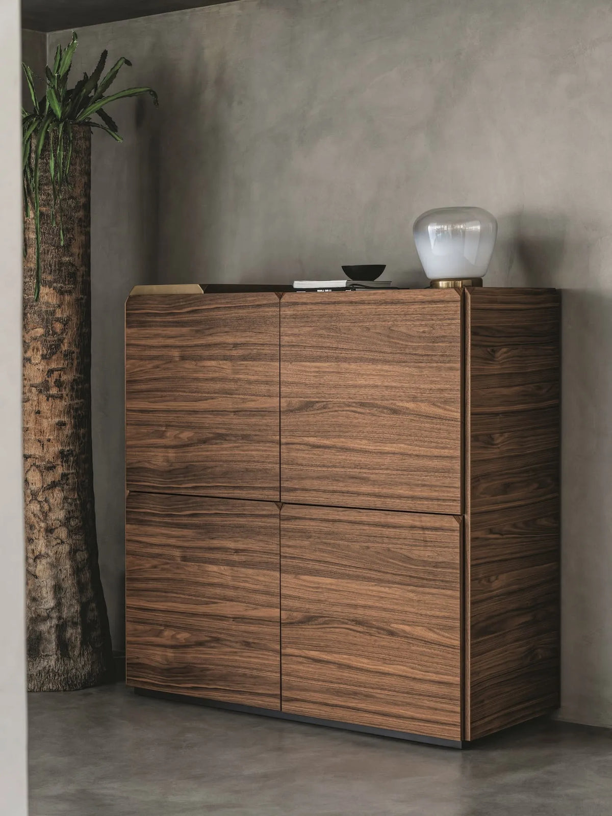 Bontempi Pica Sideboard — manufacturer photograph; PICA_15-66ELL036_M055&PICA VASSOIO_15-82M328&STONE_56-17M328 (2)