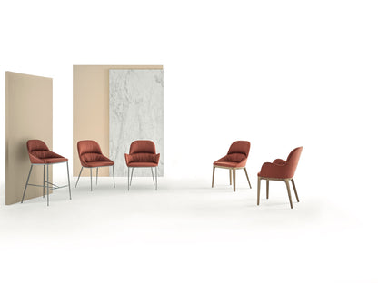 Bontempi Queen Dining Chair — manufacturer photograph; QUEEN_34-53M097_PR25_QUEEN_34-46M097_PR25_QUEEN_34-47M097_PR25_QUEEN_34-38L109_PR25_QUEEN_34-39L109_PR25