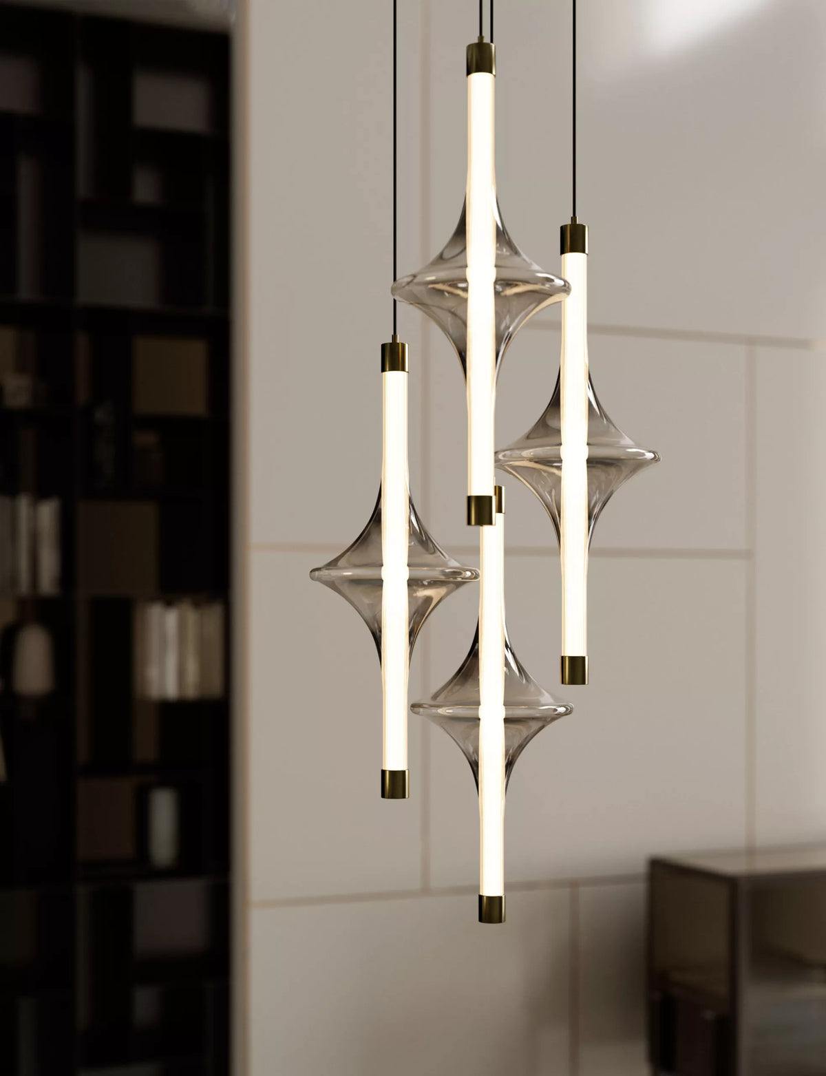 Bontempi Rain Lighting — manufacturer photograph; RAIN 56 57RS M325