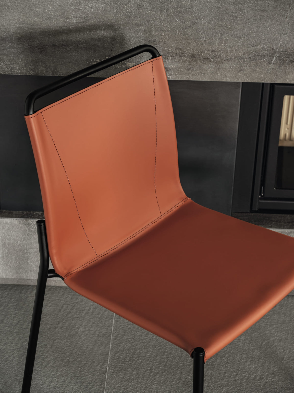 Bontempi Shape Dining Chair — manufacturer photograph; SHAPE_34-86M055_Q504