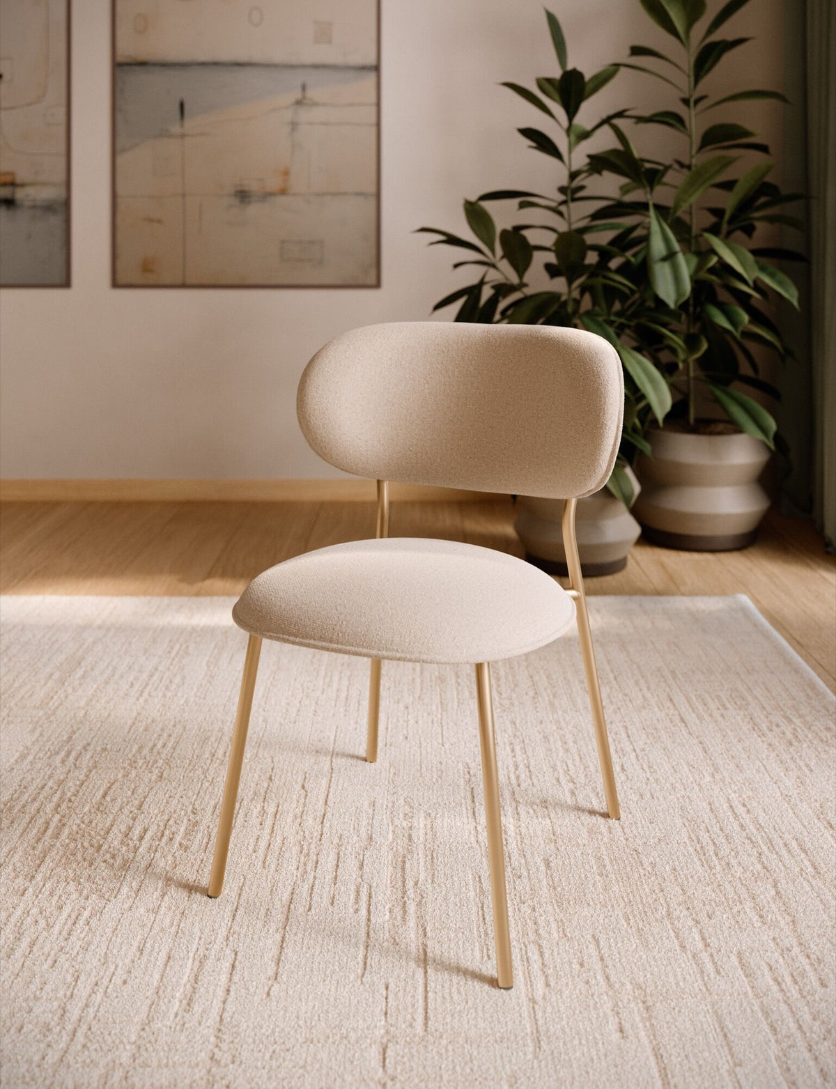 Bontempi Sienna Dining Chair — manufacturer photograph; SIENNA 34.85 M325 TESU001