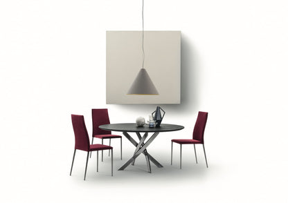 Bontempi Tai Dining Chair — manufacturer photograph; BARONE_01-91M326_L038_TAI_40-12M326_TVE04_STREGA_54-04TEN06