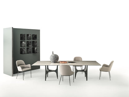Bontempi Universe Xxl Dining Table — manufacturer photograph; UNIVERSEXXL_52-52M326_M097_CM004_QUEEN_34-46_34-47M326_PR05_ZEN_09-51C158_CM006