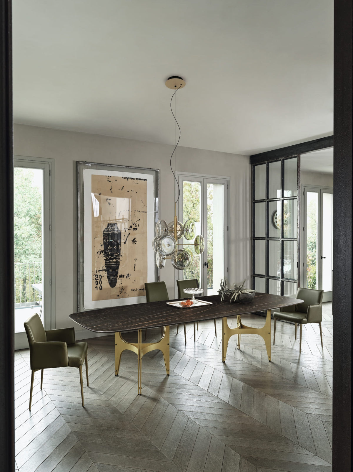 Bontempi Universe Xxl Dining Table — manufacturer photograph; UNIVERSEXXL_52_53M325_M328_CM025_MILA_40-23_40-22M328_PR19_SPARK_56-32M325_V009