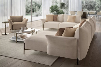 Bontempi Victor Sofa Compositions — manufacturer photograph; VICTOR BD3 M328 TERO001 VICTOR 1VIC000101 M328 TEBQ004 PAGODA 07.57 M328 C159 CM012 LIFT 08.39 M328 CM012