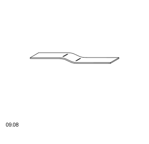 Bontempi Wing Shelf — manufacturer catalogue drawings with article references