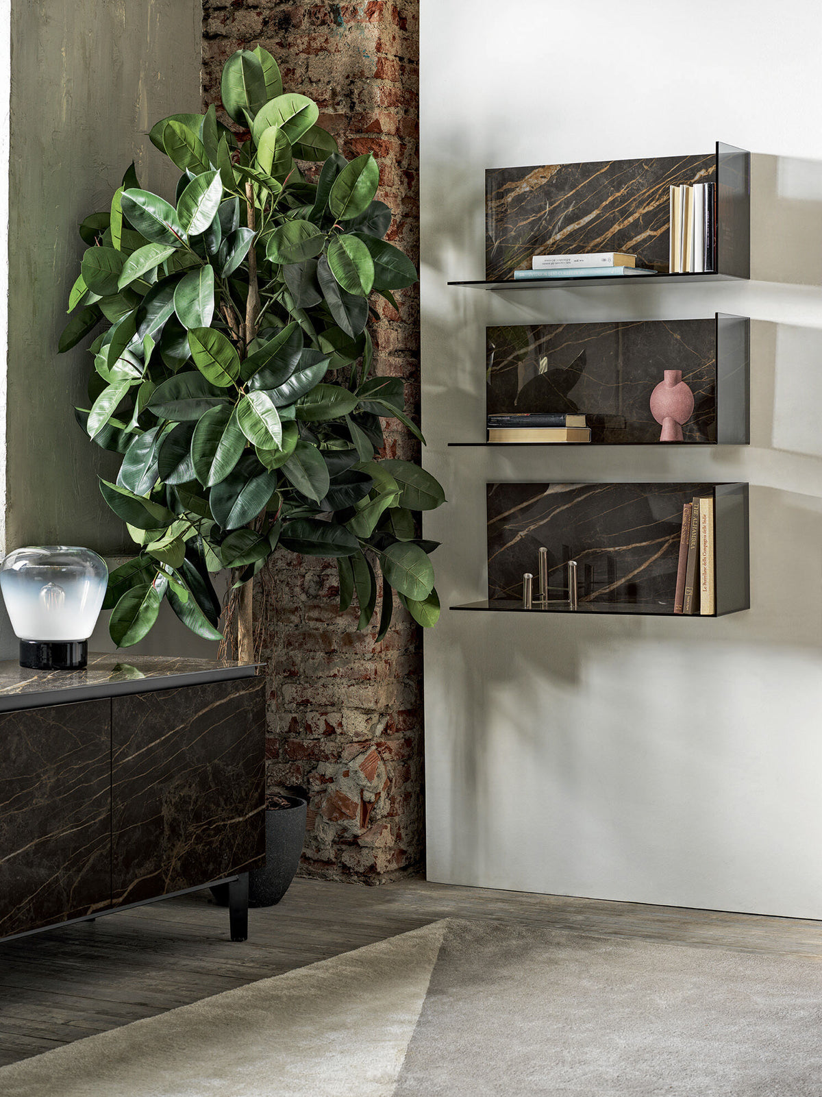 Bontempi Zen Shelf — manufacturer photograph; ZEN_09-52$CM005_C158