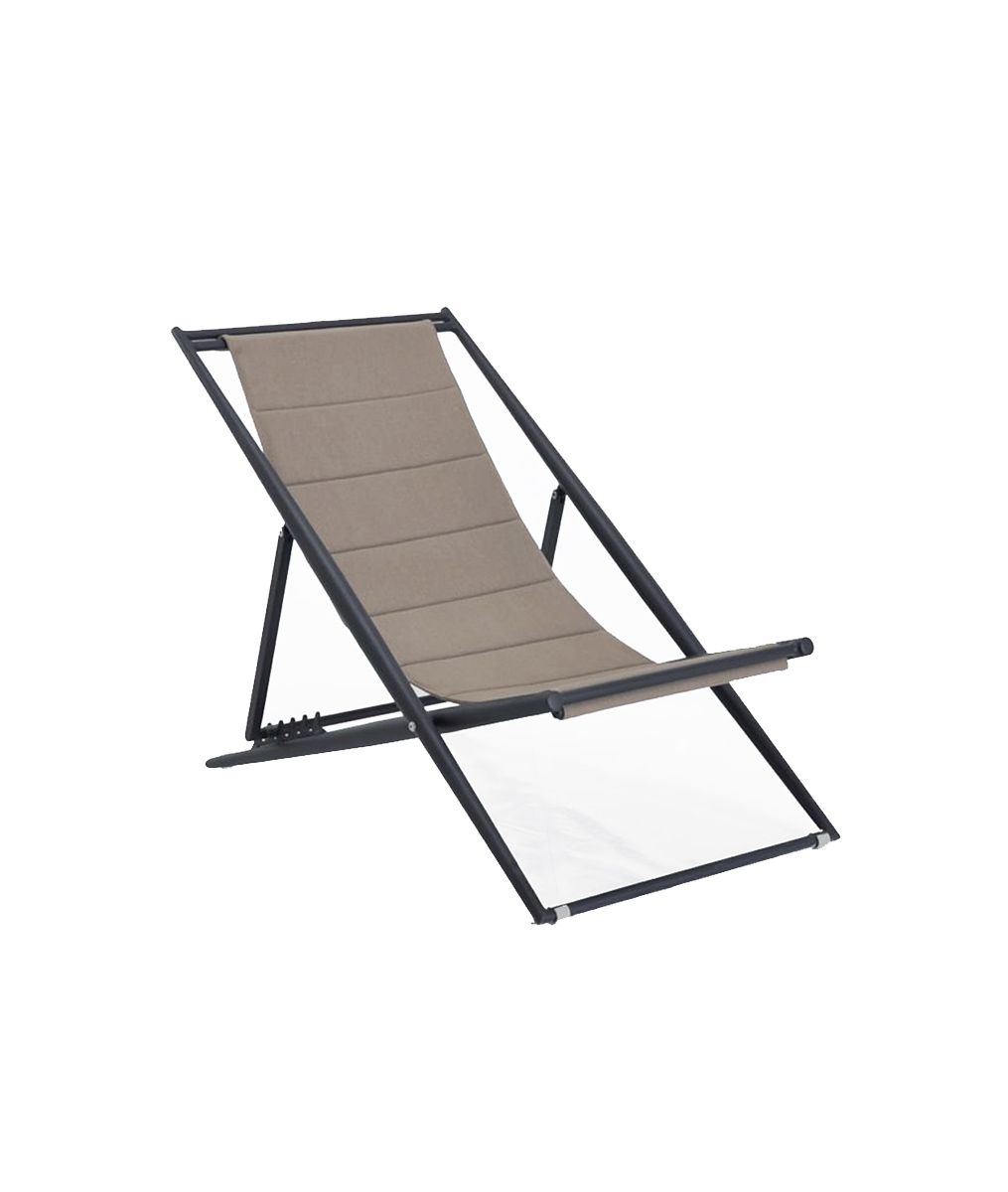 Unopiù Luce Deckchair in aluminium | Unopiù