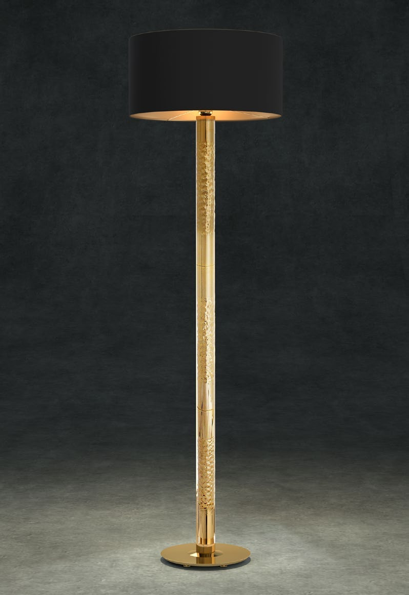 Castro Lighting Safi floor lamp - 8855.1 - one E27 light; lampshade shown is sold separately