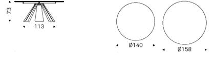 Cattelan Italia Table ELIOT Keramik Round - dimensions