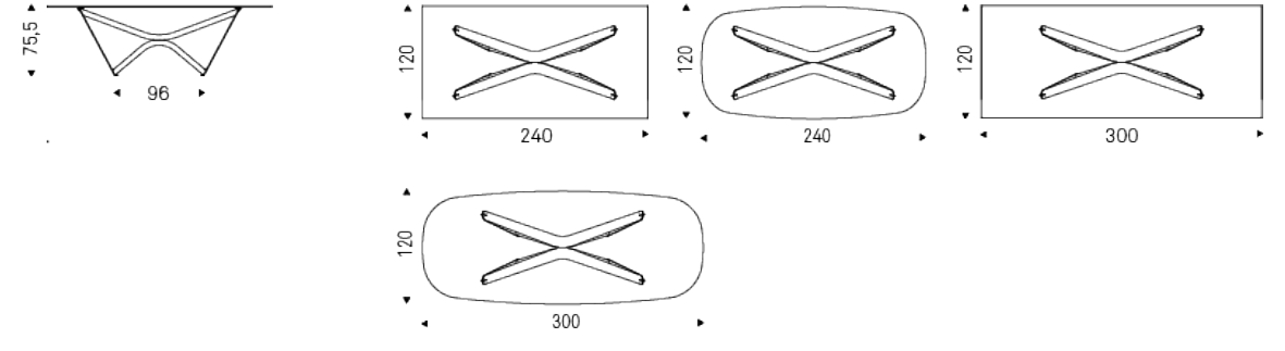 Cattelan Italia Table MARATHON - dimensions