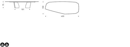 Cattelan Italia Table SENATOR - dimensions