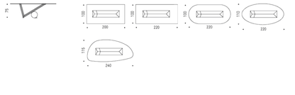 Cattelan Italia Table VALENTINO - dimensions