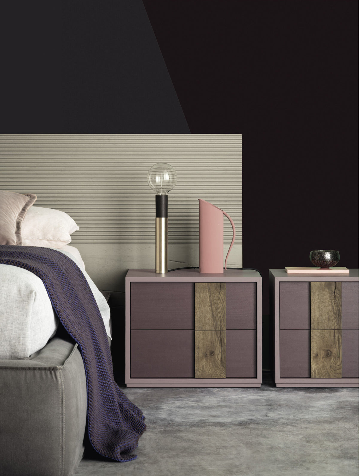Devina Nais Bedside Table Galaxy — manufacturer example configuration and finish — additional view