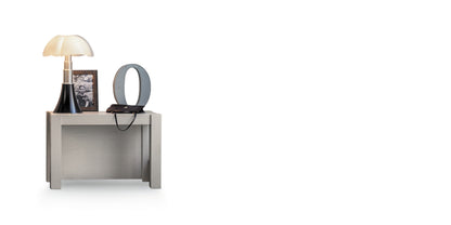Devina Nais Extending Console Table Steward — manufacturer image, example finish and configuration