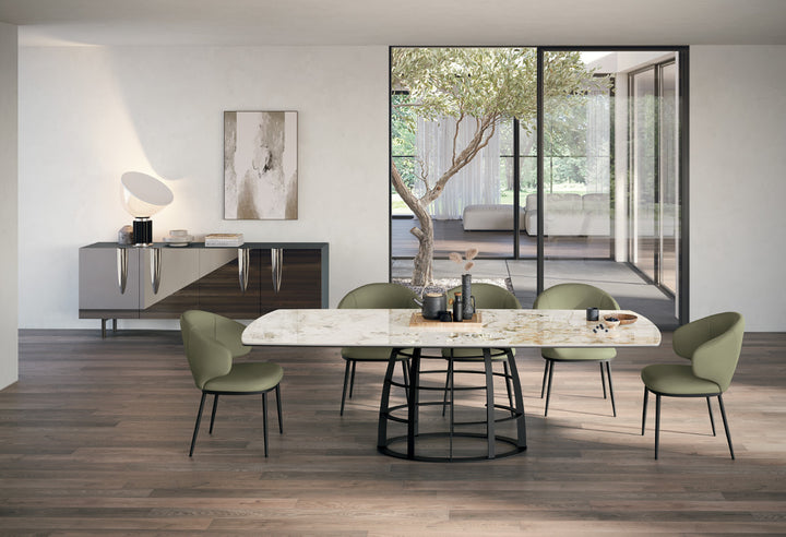 Target Point Dining Table Cosmos 160 — Extendable Barrel-shaped — product view 3